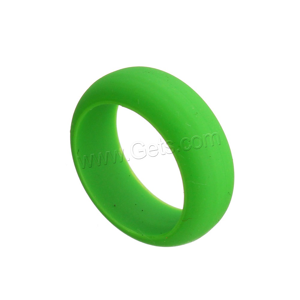 Silicone Finger Ring, different size for choice, more colors for choice, 8mm, Sold By PC
