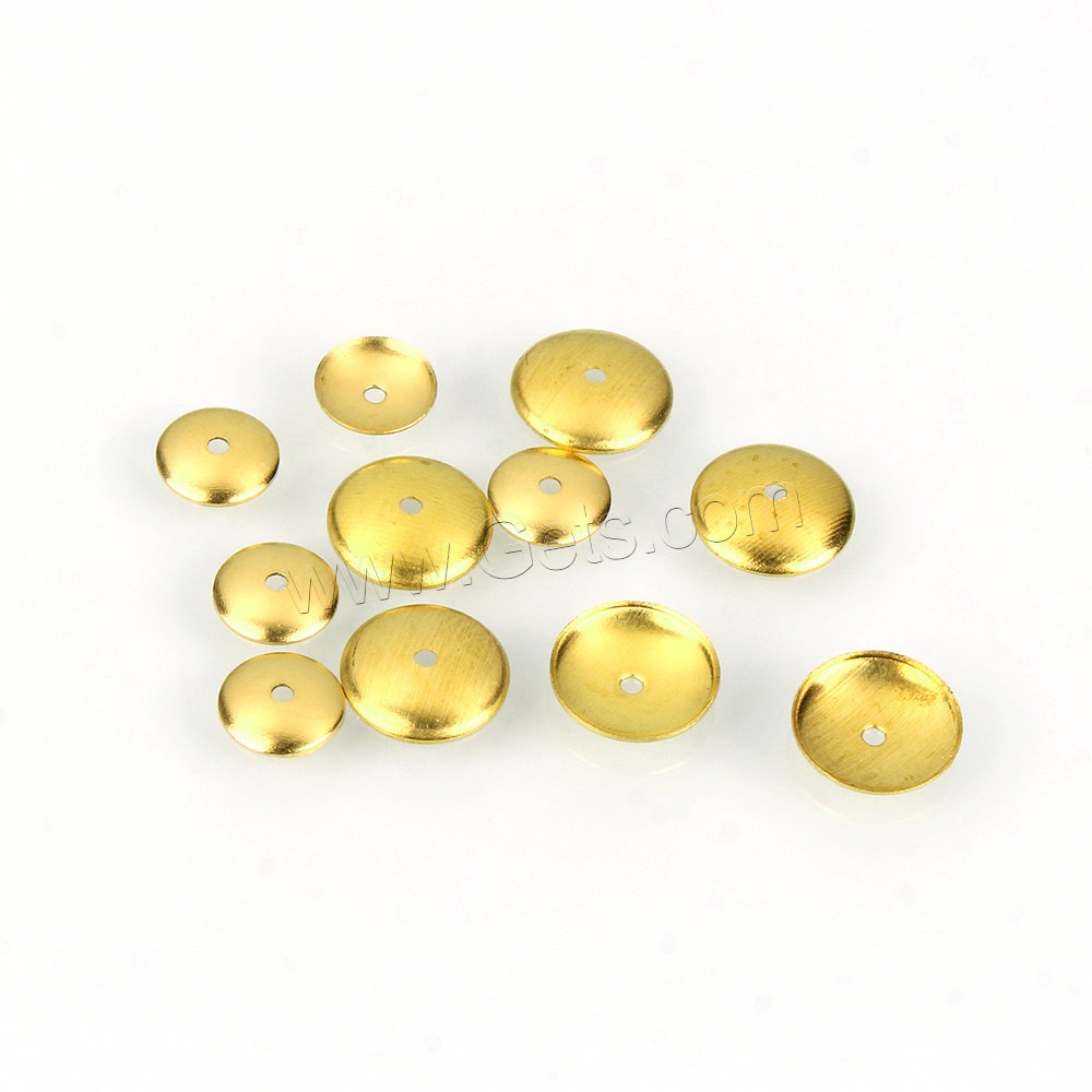 Brass Spacer Beads, Dome, plated, different size for choice, more colors for choice, Hole:Approx 0.8mm, 1000PCs/Bag, Sold By Bag