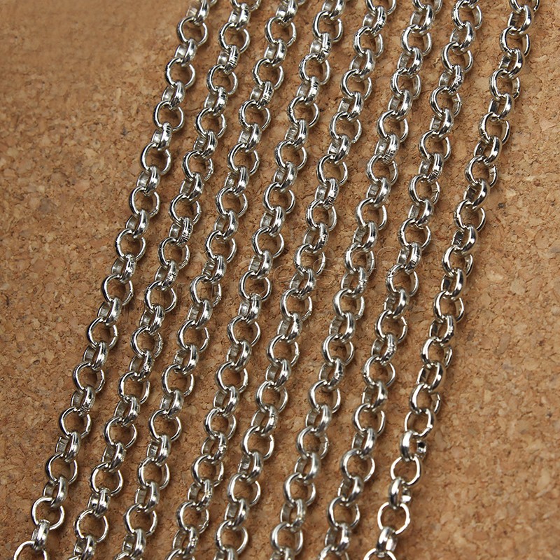 Stainless Steel Rolo Chain, 304 Stainless Steel, different size for choice, original color, Sold By m