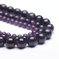Natural Amethyst Beads, Round, February Birthstone Approx 1mm Approx 15 Inch 