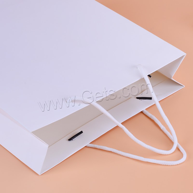 Подарочная коробка, бумага, с Нейлоновый шнурок, Прямоугольная форма, разный размер для выбора, белый, продается PC