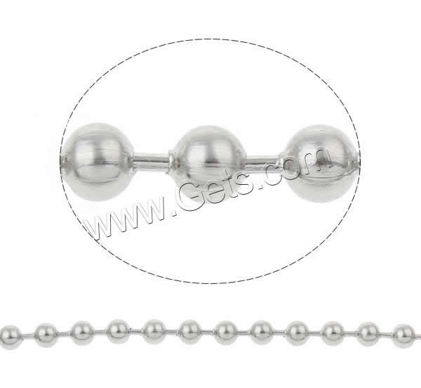 Stainless Steel Ball Chain, plated, more colors for choice, 1.2mm, Sold By m