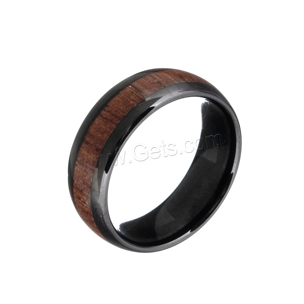 Men Tungsten Steel Ring in Bulk, with Paper, black ionic, different size for choice & for man, 8mm, Sold By PC