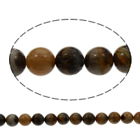 Tiger Eye Beads, Round, natural Approx 1mm Approx 15 Inch 