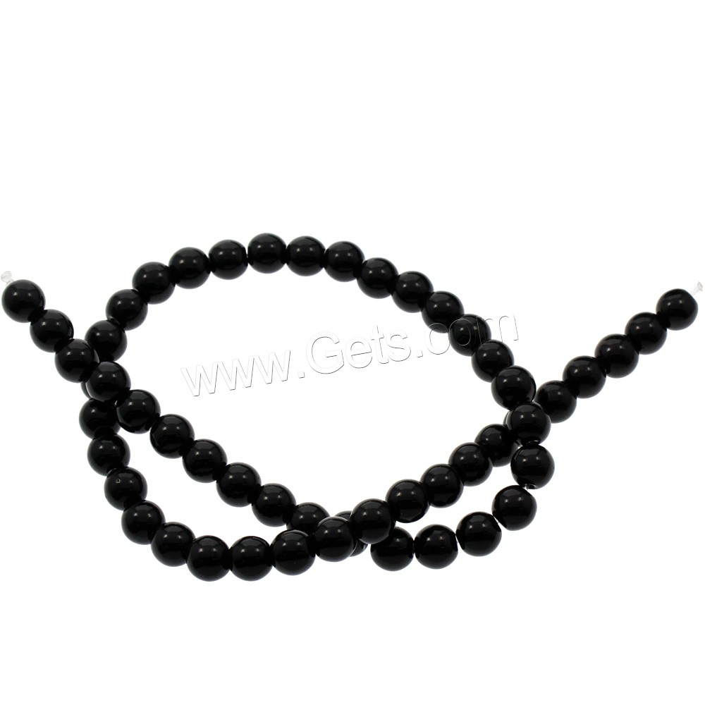 Glass Beads, Round, different size for choice, Hole:Approx 1mm, Length:Approx 16 Inch, Sold By Strand