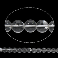 Natürliche klare Quarz Perlen, Klarer Quarz, rund, verschiedene Größen vorhanden, Bohrung:ca. 1mm, Länge:ca. 16 ZollInch, verkauft von Strang