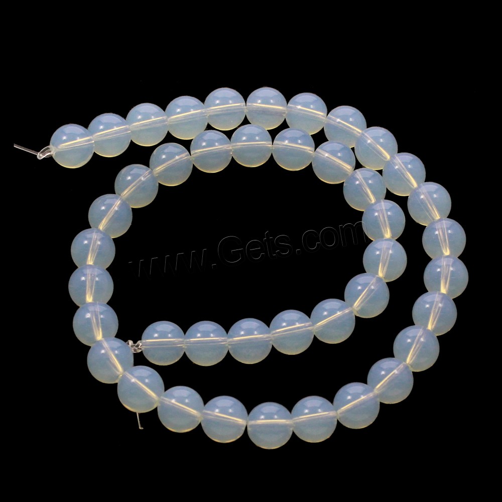 Sea Opal Jewelry Beads, Round, different size for choice, Hole:Approx 1mm, Length:Approx 16 Inch, Sold By Strand