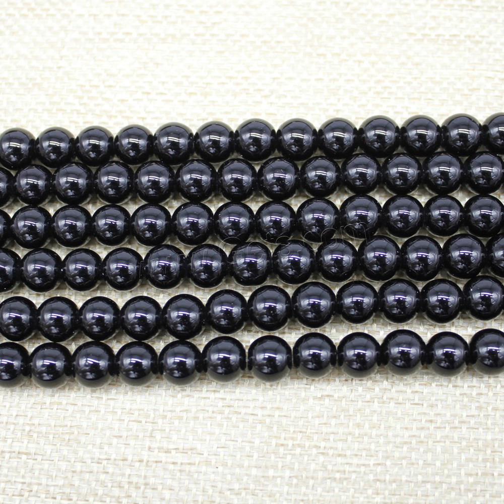 Imitation de perles de verre en pierres précieuses , Rond, agate imitation & normes différentes pour le choix, Longueur:Environ 15 pouce, Vendu par brin