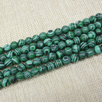 Natürliche Malachit Perlen, rund, verschiedene Größen vorhanden, Länge:ca. 15 ZollInch, verkauft von Strang