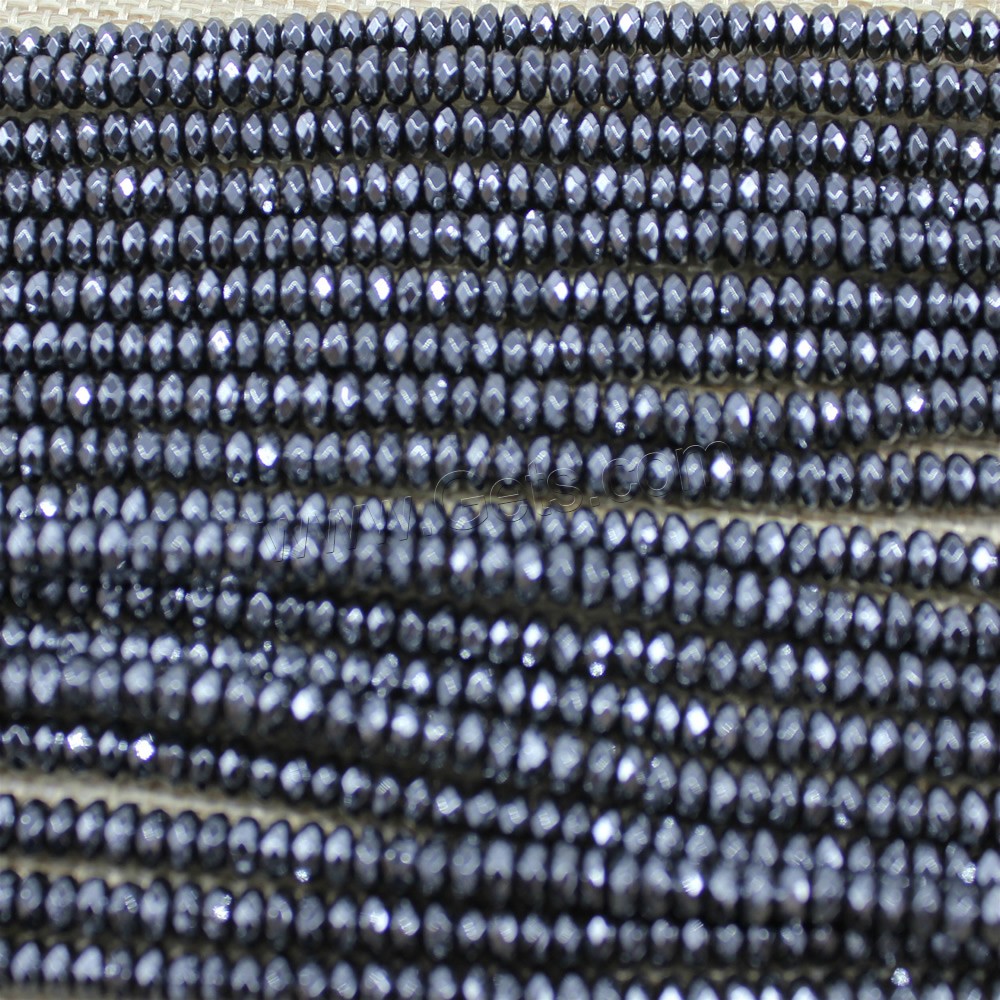 гематит Бусины, разный размер для выбора & граненый, длина:Приблизительно 15 дюймовый, продается Strand