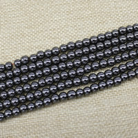 Hämatit Perle, rund, verschiedene Größen vorhanden & facettierte, Länge:ca. 15 ZollInch, verkauft von Strang