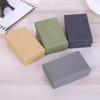 Paper Couple Ring Box, with Sponge, Rectangle 