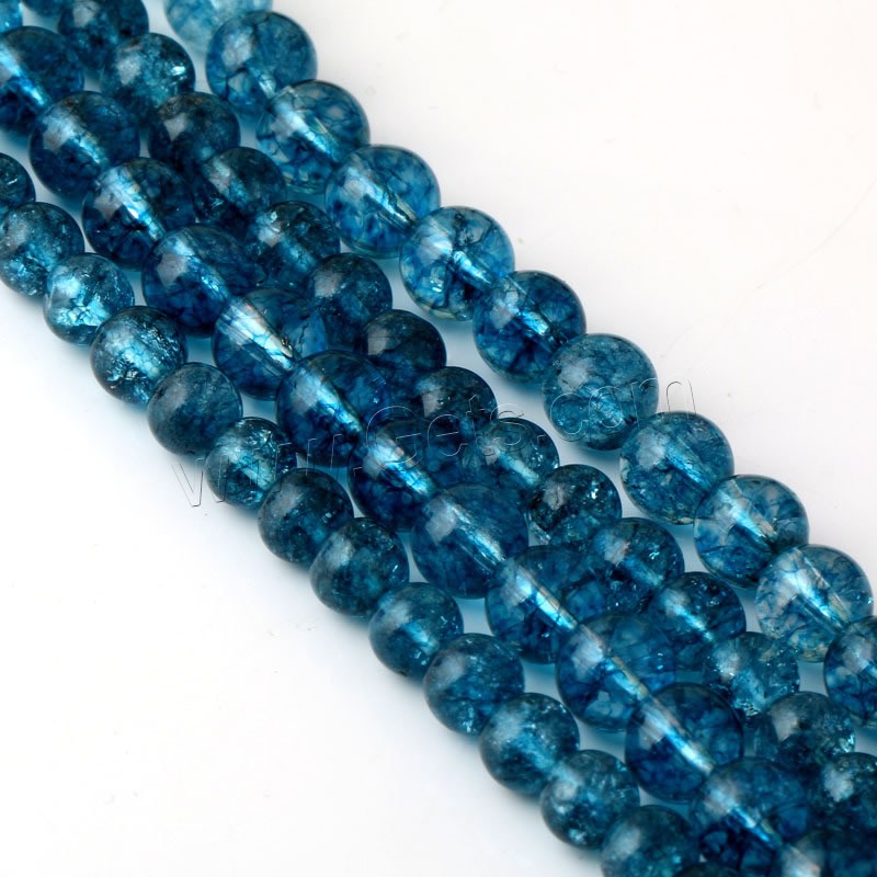 perles de disthène bleu, Rond, naturel, normes différentes pour le choix, Trou:Environ 1mm, Longueur:Environ 15 pouce, Vendu par brin
