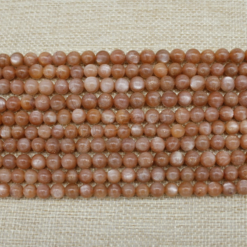 Orange Calcite Beads, Round, natural, different size for choice, Length:Approx 15 Inch, Sold By Strand