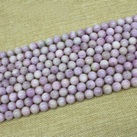 Kunzite Beads, Round, natural Approx 15 Inch 