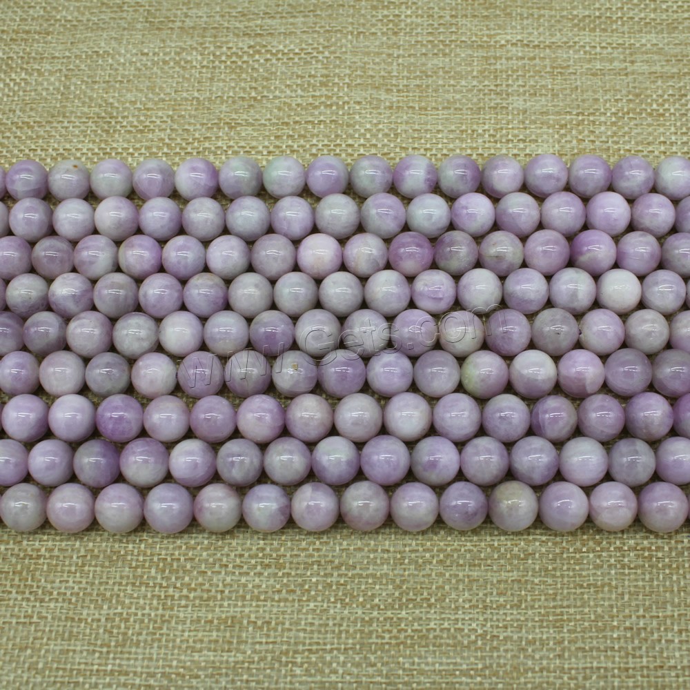 Kunzite Beads, Round, natural, different size for choice, Length:Approx 15 Inch, Sold By Strand