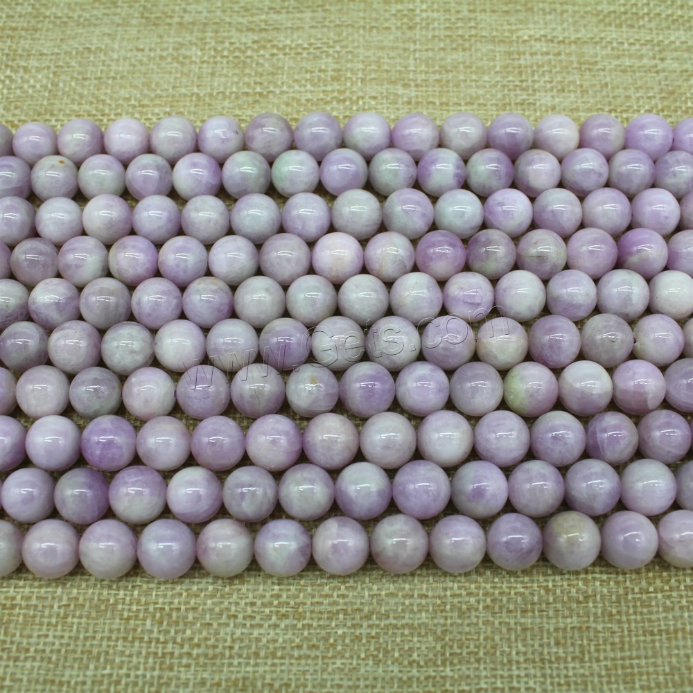 Kunzite Beads, Round, natural, different size for choice, Length:Approx 15 Inch, Sold By Strand