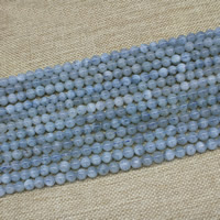 Aquamarine Beads, Round, natural, March Birthstone, 8mm Approx 15 Inch 