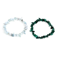 Gemstone Bracelets, with 5cm extender chain, Nuggets 5x3- Approx 7 Inch 