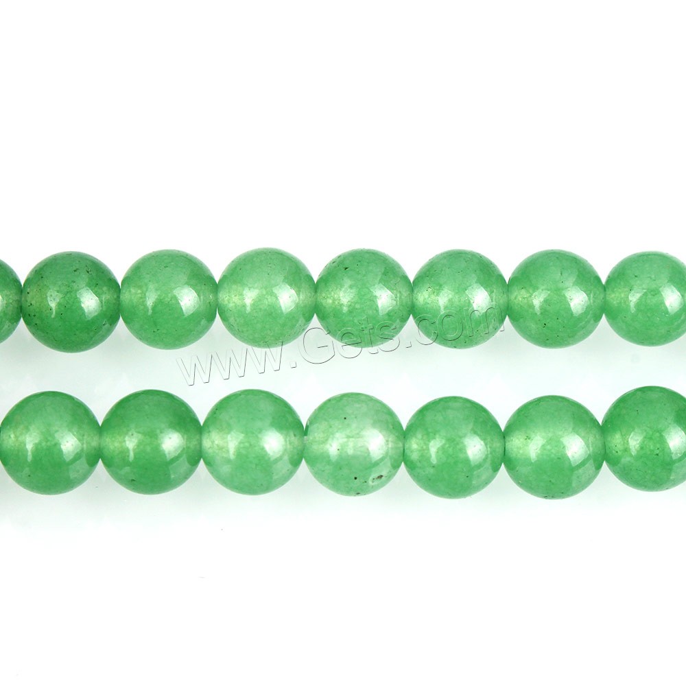 Браслет из авантюрина, Зеленый авантюрин, Круглая, вышитый бисером браслет & разный размер для выбора, продается Strand