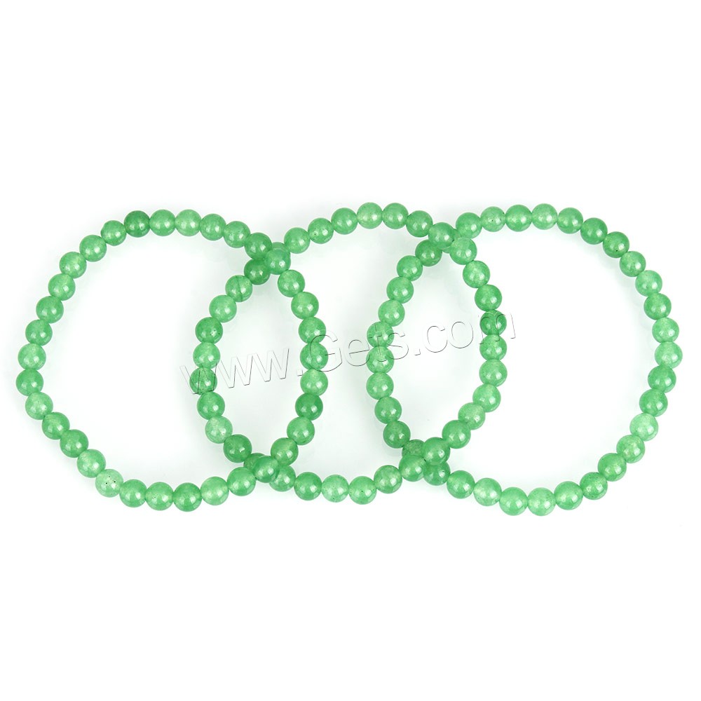 Bracelets Aventurine, aventurine vert, Rond, bracelet perlé & normes différentes pour le choix, Vendu par brin