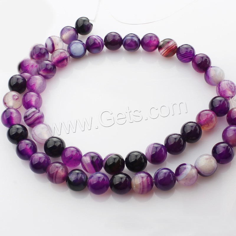 Natural Lace Agate Beads, Synthetic Agate, Round, synthetic, different size for choice, purple, Length:Approx 15 Inch, Sold By Strand