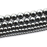 Hematite Beads, Round, natural Approx 15 Inch 
