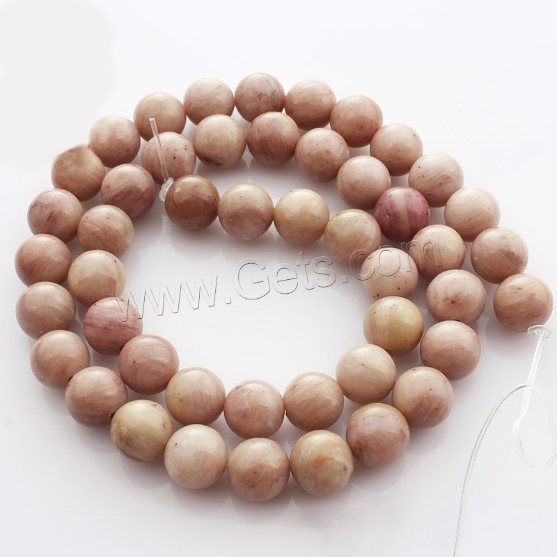 Rhodonite Beads, Rhodochrosite, Round, natural, different size for choice, Length:Approx 15 Inch, Sold By Strand