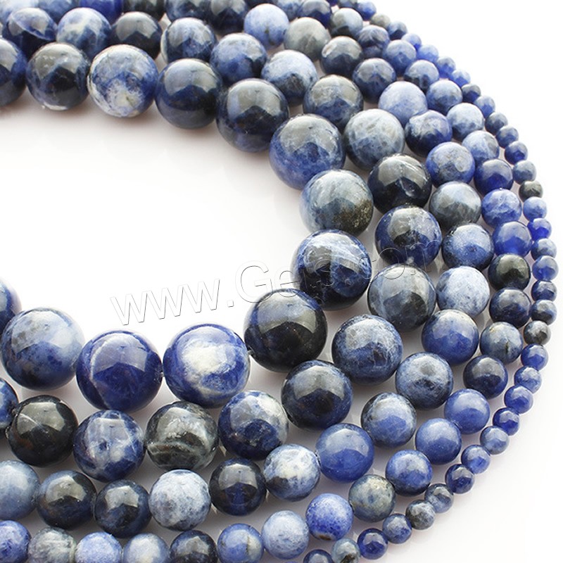 Sodalite Beads, Round, natural, different size for choice, Length:Approx 15 Inch, Sold By Strand