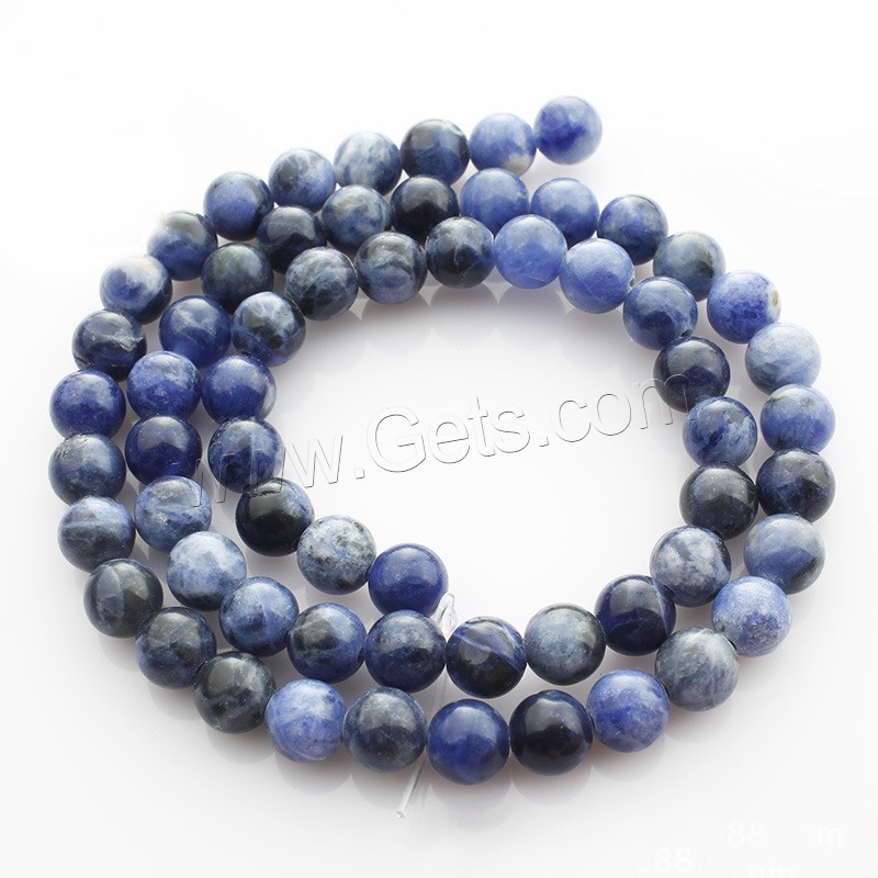 Sodalite Beads, Round, natural, different size for choice, Length:Approx 15 Inch, Sold By Strand