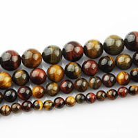 Tiger Eye Beads, Round, natural Approx 15 Inch 