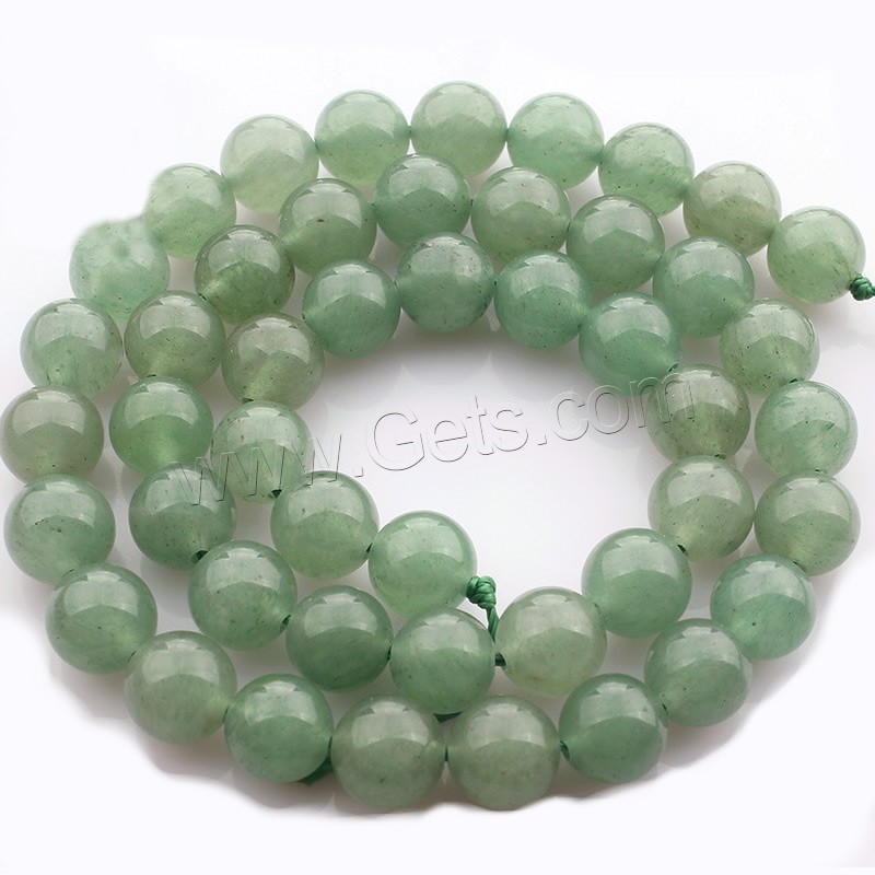 Green Aventurine Bead, Round, natural, different size for choice, Length:Approx 15 Inch, Sold By Strand