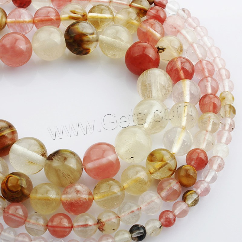 Watermelon Bead, Round, different size for choice, Length:Approx 15 Inch, Sold By Strand