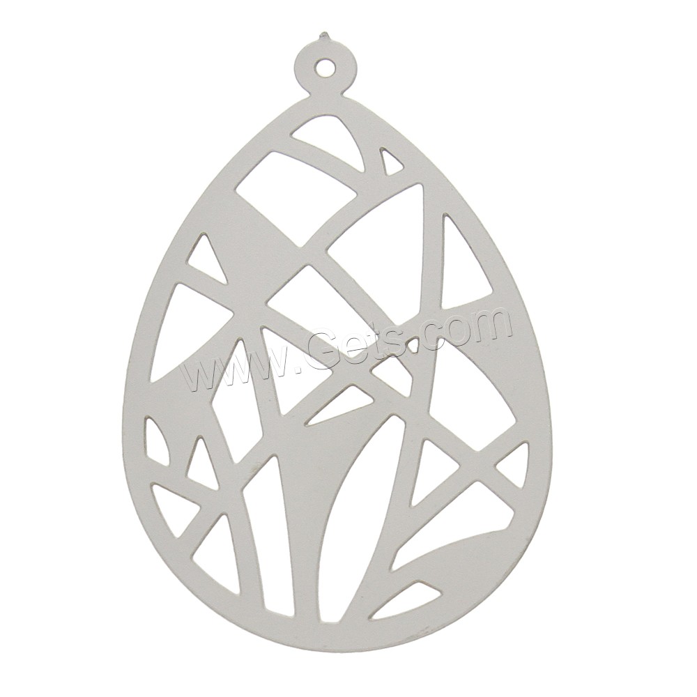Stainless Steel Saint Pendant, Teardrop, different size for choice, original color, Hole:Approx 0.5mm, Sold By PC