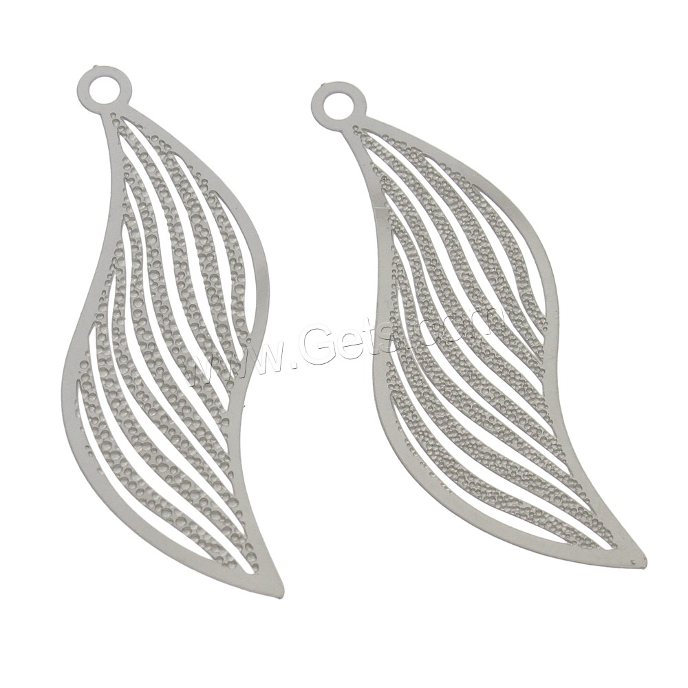 Stainless Steel Pendants, different size for choice, original color, Hole:Approx 1mm, Sold By PC