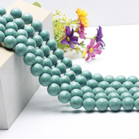 Synthetische Türkis Perlen, rund, verschiedene Größen vorhanden, grün, Länge:ca. 15.5 ZollInch, verkauft von Strang