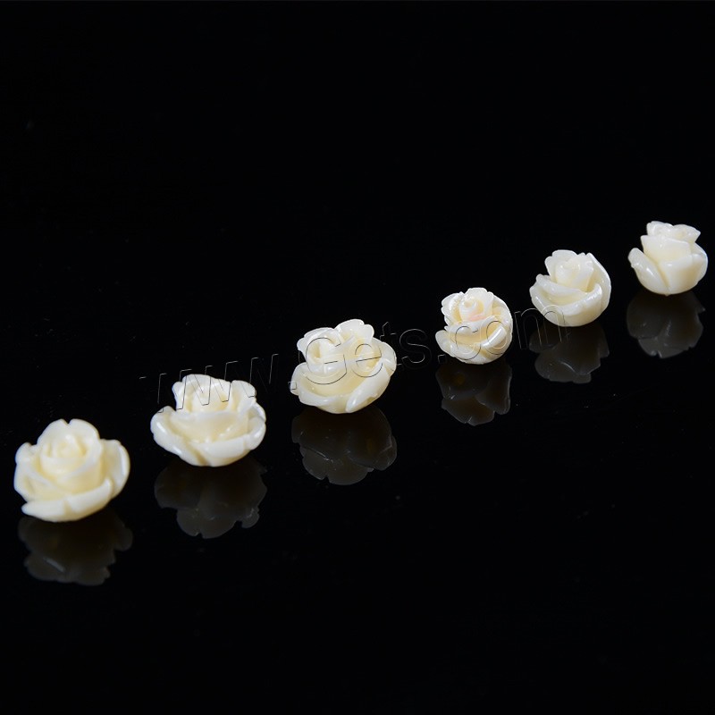 Solid Color Resin Beads, Flower, different size for choice, Sold By PC