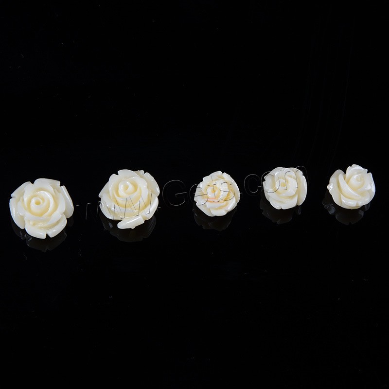 Volltonfarbe Harz Perlen, Blume, verschiedene Größen vorhanden, verkauft von PC
