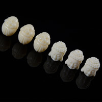 DIY buddhistische Perlen, Harz, Buddha, buddhistischer Schmuck & Volltonfarbe, 12x16-12.5x17.5mm, verkauft von PC