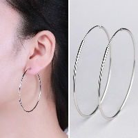 Sterling Silver Hoop Earring, 925 Sterling Silver, sterling silver post pin & for woman 