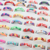 Children Finger Ring, Polymer Clay, for children & mixed US Ring .5 