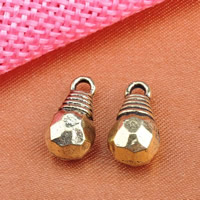 Zinc Alloy Jewelry Pendants, Light Bulb, antique gold color plated, lead & cadmium free Approx 1-1.5mm 