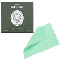 Серебра полируя, Хлопок, Квадратная форма, зеленый 50Сумки/Лот, 1PC/сумка, продается Лот