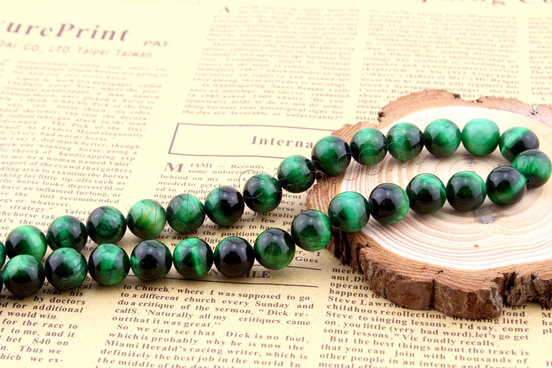 Tiger Eye Beads, Round, natural, different size for choice, green, Hole:Approx 1mm, Length:Approx 15 Inch, Sold By Strand