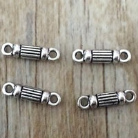 Zinc Alloy Charm Connector, antique silver color plated, 1/1 loop, lead & cadmium free Approx 1.5mm 
