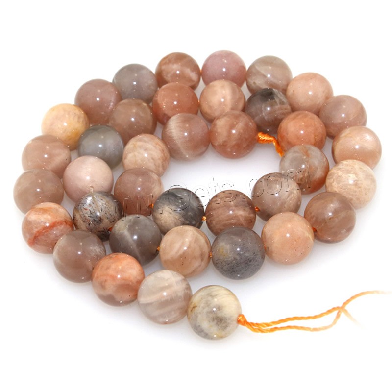 Sunstone Bead, Round, natural, different size for choice, Hole:Approx 1mm, Length:Approx 15 Inch, Sold By Strand