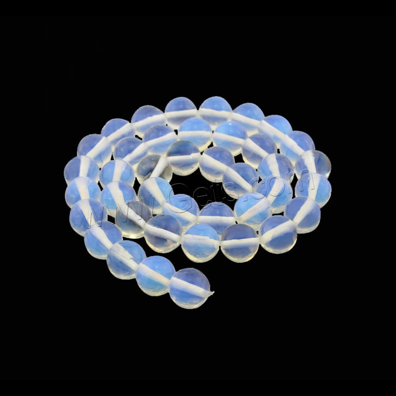 Sea Opal Jewelry Beads, Round, different size for choice, Hole:Approx 1mm, Length:Approx 15 Inch, Sold By Strand