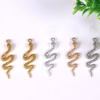 Zinc Alloy Animal Pendants, Snake, plated lead & cadmium free Approx 1.5mm 