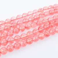 Cherry Quartz Bead, Round, natural Approx 1mm Approx 15 Inch 