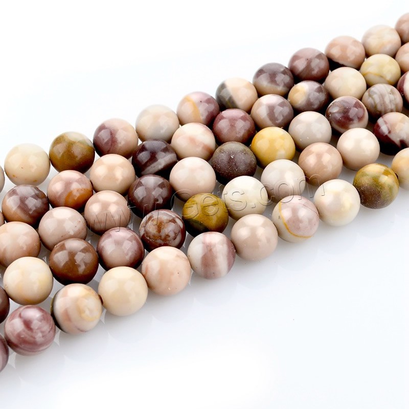 Yolk Stone Bead, Round, natural, different size for choice, Hole:Approx 1mm, Length:Approx 15 Inch, Sold By Strand